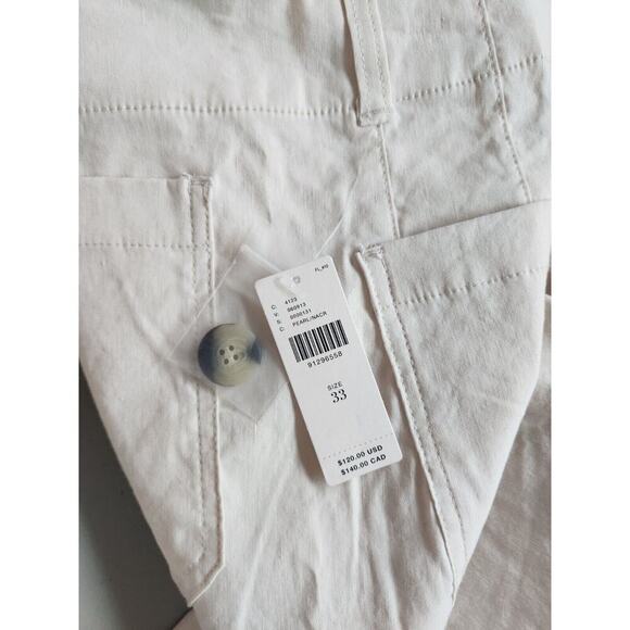 NWT Anthropologie Maeve The Colette Cropped Wide-Leg Pants Sz 33 Pearl #7B405 - Picture 7 of 12